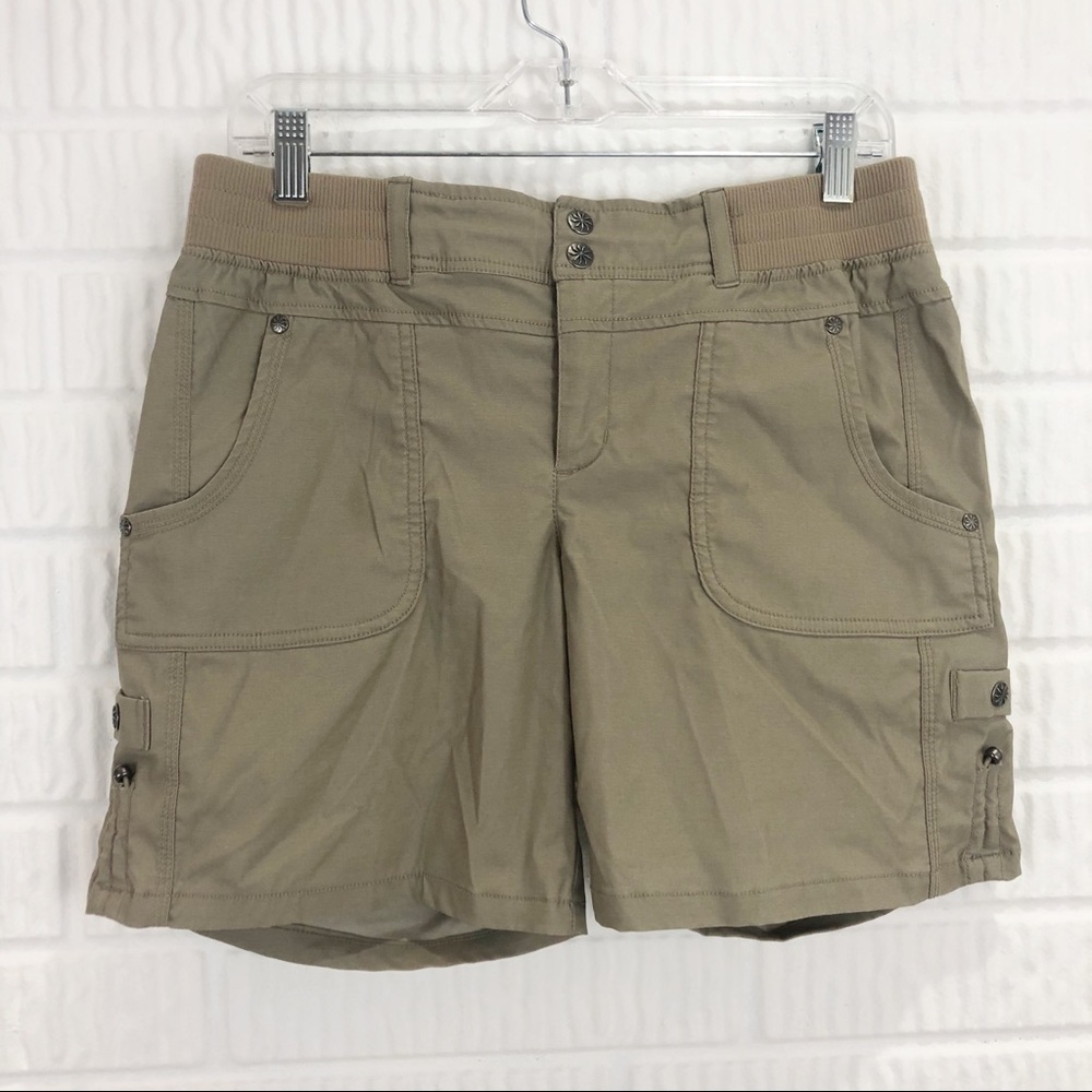 Athleta dark tan athletic shorts 6” inseam